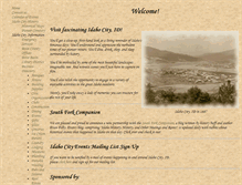 Tablet Screenshot of idahocityevents.org